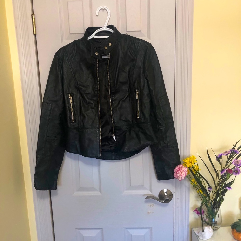 M boutique leather jacket